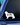 Cavalier decal with the name Bella placed on the body put on a car window
