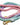 Pink, purple, and mint ombre rope leash