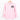 Light Pink Cavalier King Charles Spaniel sweatshirt on a wood clothes hanger. Sweatshirt features a Cavalier face printed on the left chest in black.