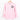 Light pink Long Haired Dachshund sweatshirt on a wood coat hanger. Sweatshirt features a Dachshund face printed on the left chest in black.