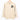Sand Cavalier King Charles Spaniel sweatshirt on a wood clothes hanger. Sweatshirt features a Cavalier face printed on the left chest in black.