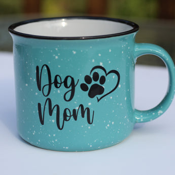 Mint Green Dog Mom Campfire Mug