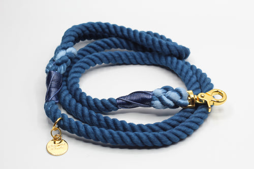 Navy Dog Rope Leash