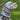 Green, blue, pink, and brown striped polka dot dog snood worn by an English Setter.