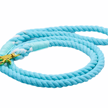 Light Blue Dog Rope Leash